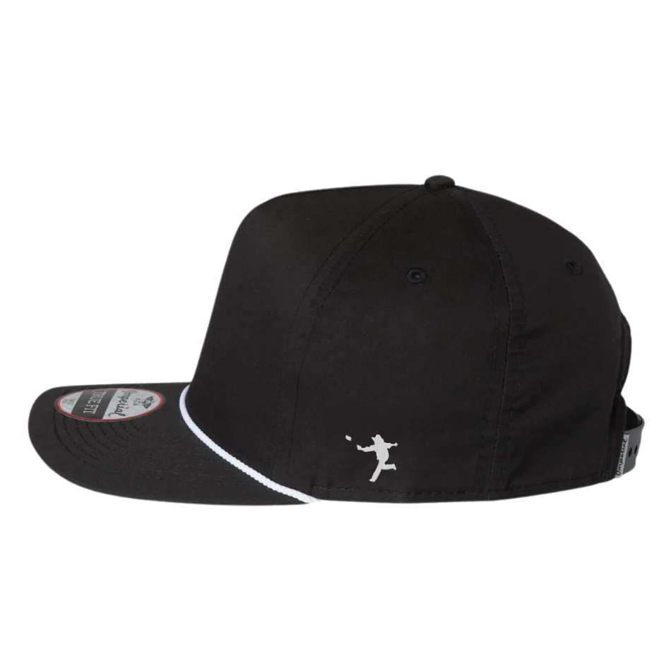 31 - Texas Script Embroidery Non-Mesh Imperial Barnes Cap - 5056 (Black) - Image 2