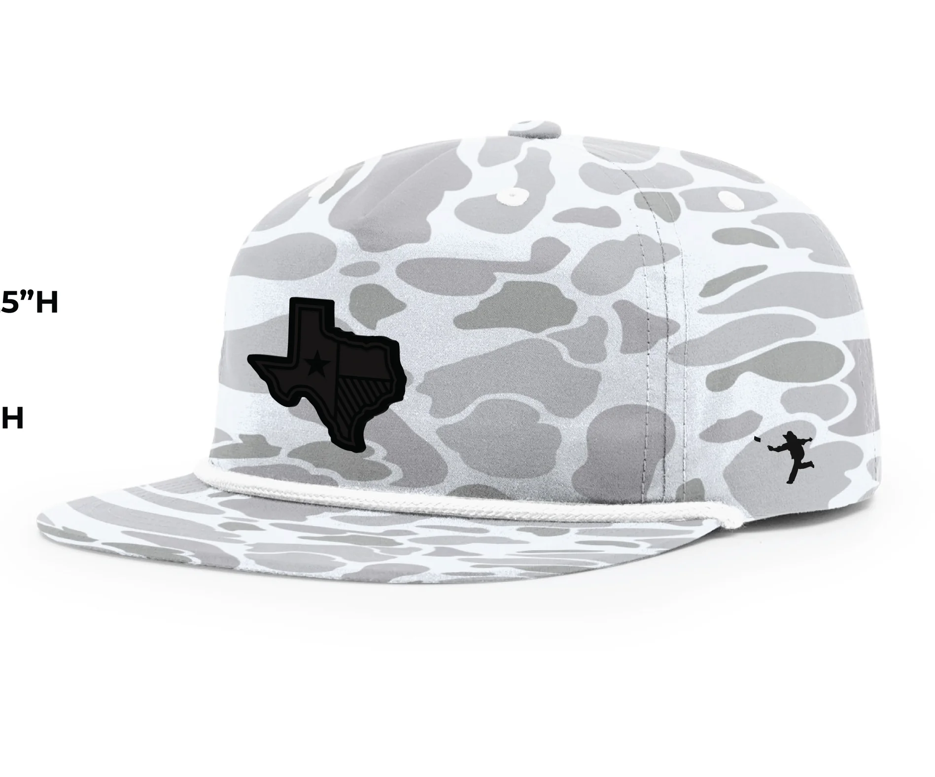54 - State of Texas Richardson Umpqua Hat - Blizzard Duck Camo / White