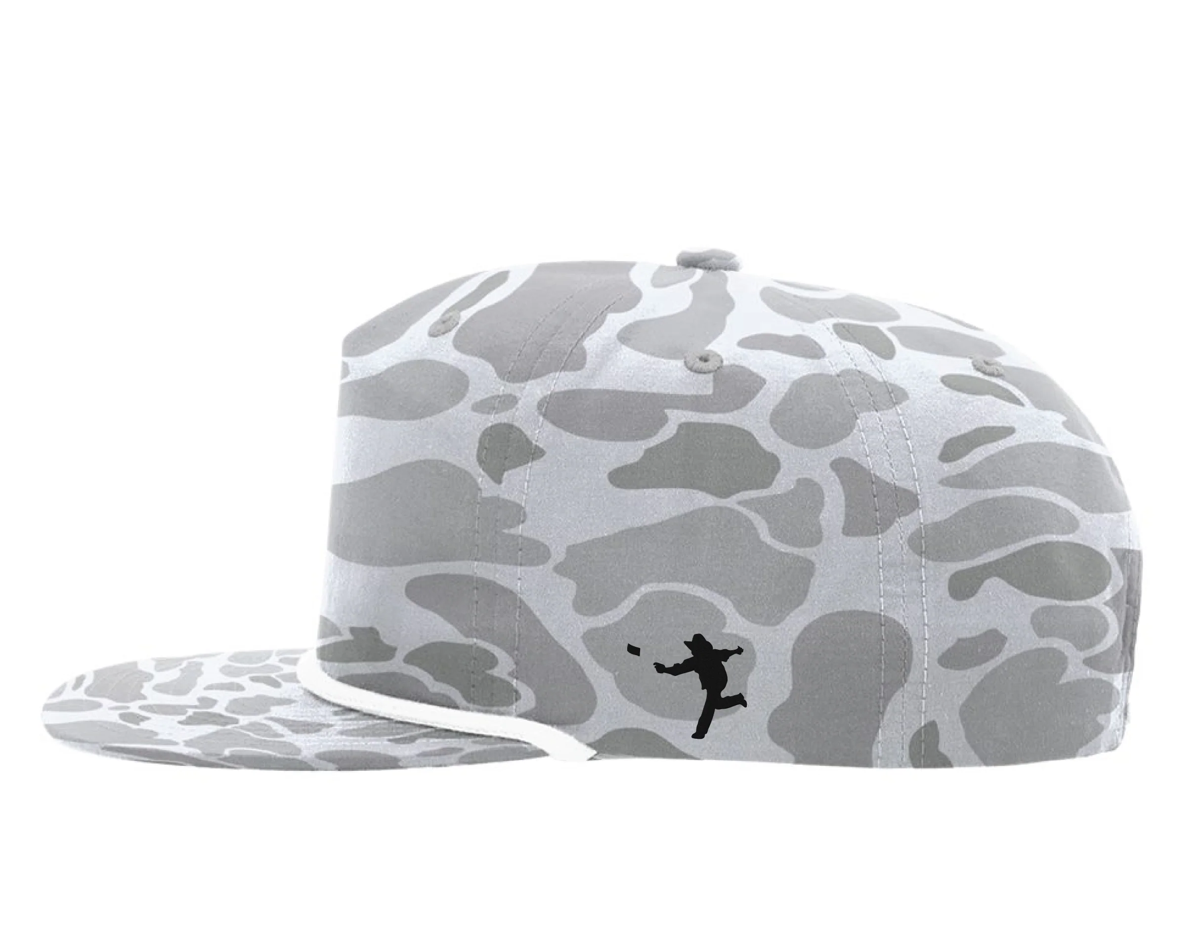 62 - Texas Cornhole Patch - Richardson Printed Umpqua Hat - Blizzard Duck Camo / White - Image 2