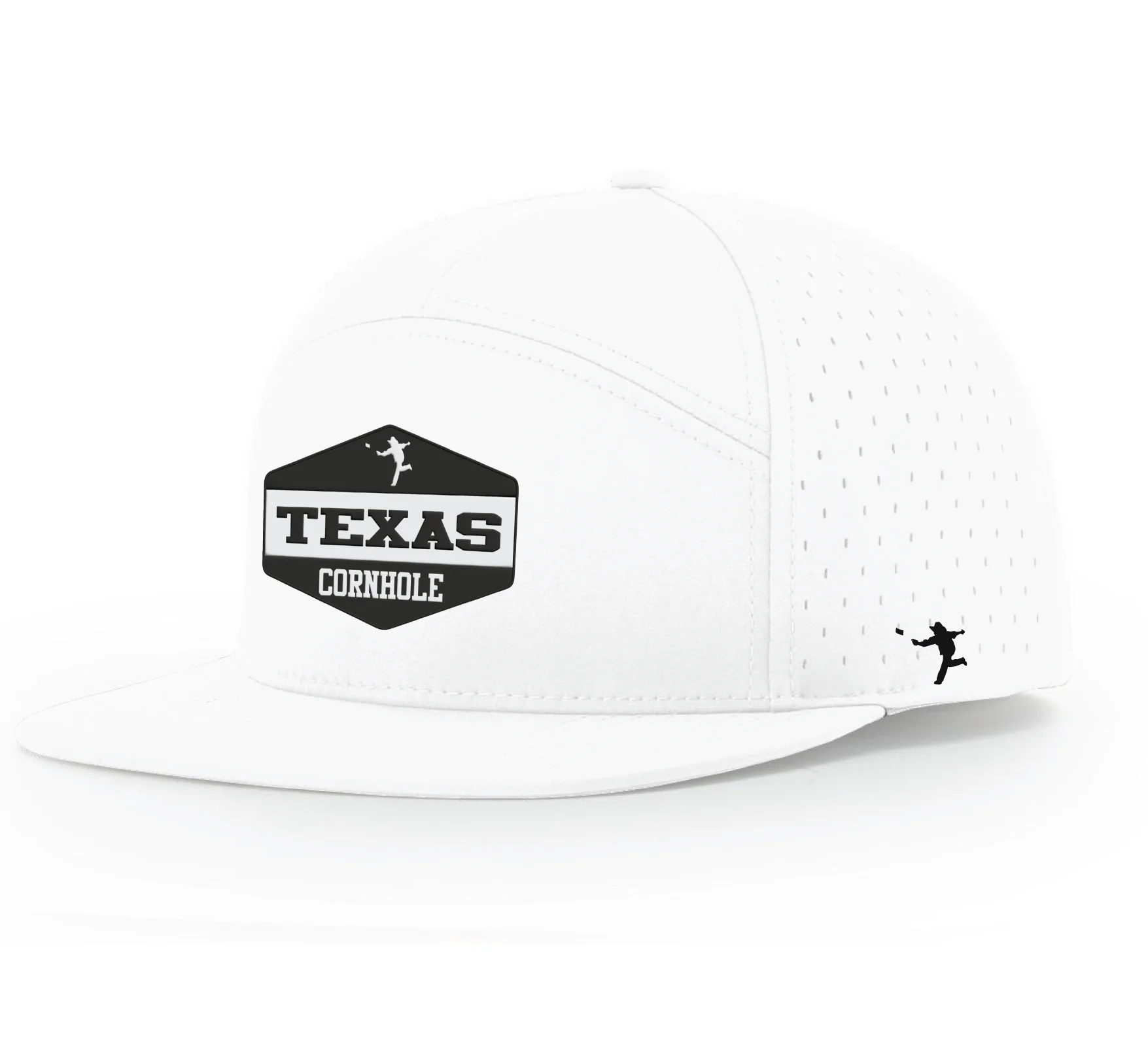 64 - Texas Cornhole Patch - Richardson Cannon - White