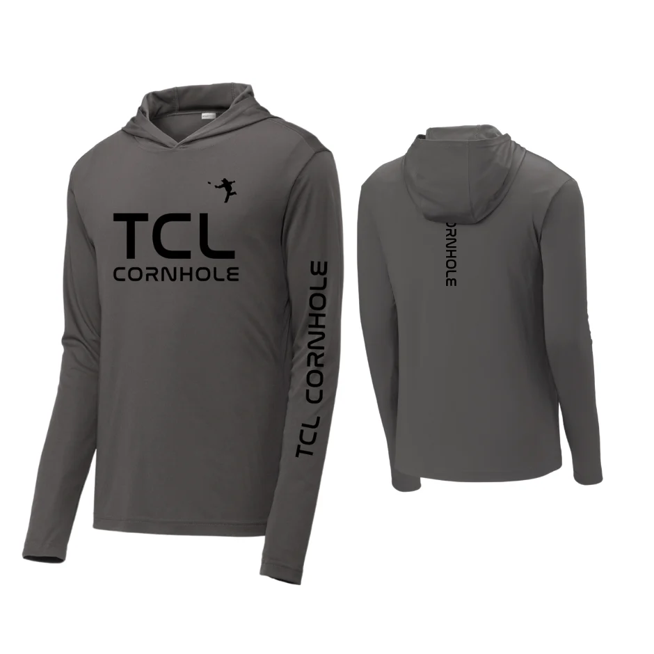 ON SALE - Grey - TCL Cornhole Drifit Hoodie