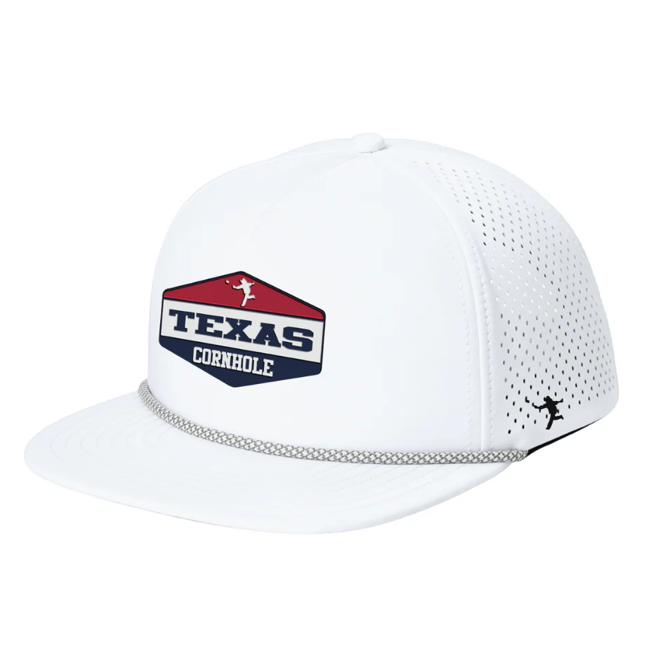 05 - Texas Cornhole Patch Hat - OGIO 5-Panel Rope Hat