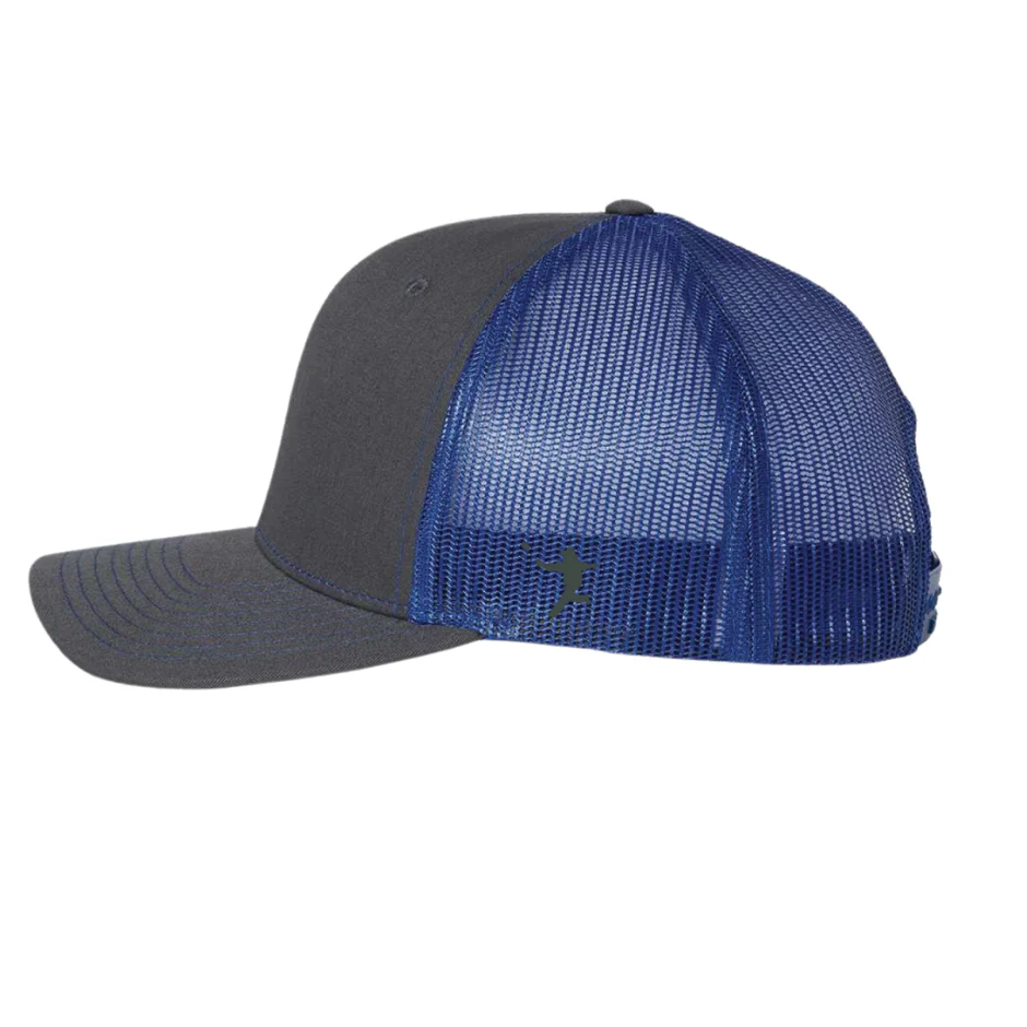 17 - Texas Flag Patch Hat Richardson 112 Snapback Trucker Hat (Charcoal / Blue) - Image 2
